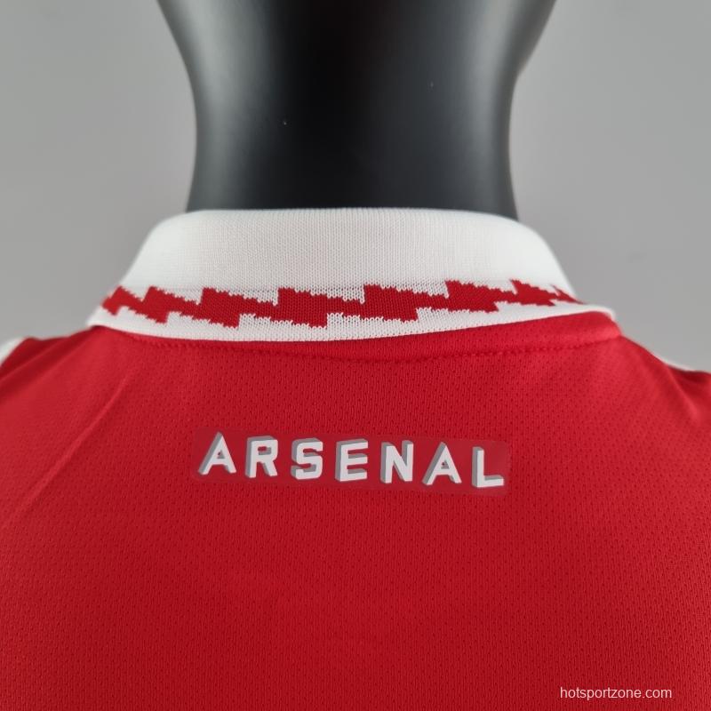 22/23 Arsenal Home Kids SIZS:16-28 Soccer Jersey