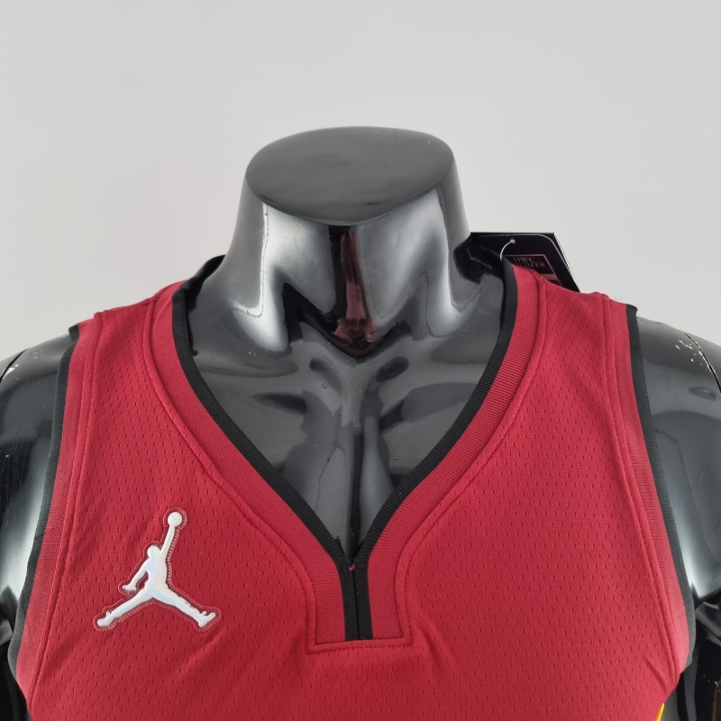 75th Anniversary Miami Heat Jordan ADEBAYO#13 Burgundy NBA Jersey
