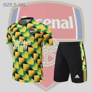 22/23 Arsenal Training Jersey Short Sleeve Kit Yellow Camo
