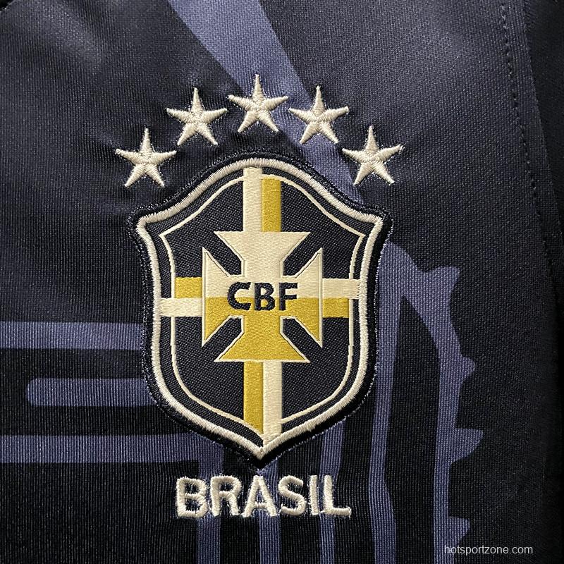 2022 Brazil Away Woman  Soccer Jersey