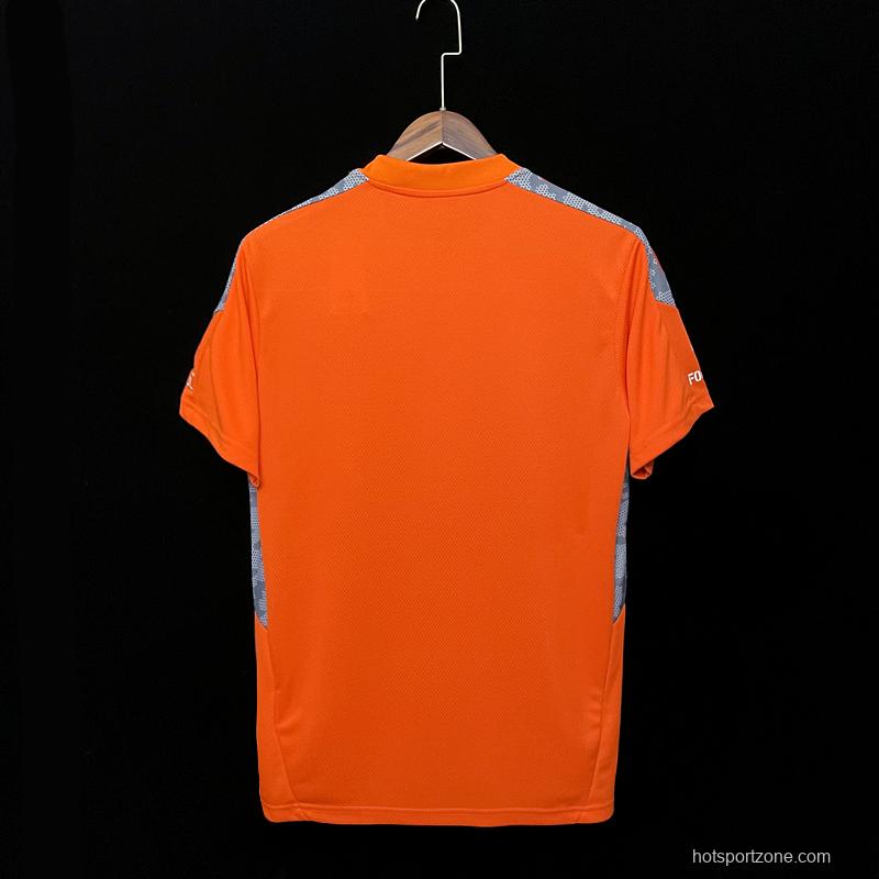 22/23 Chile Universidad De Goalkeeper Orange Jersey