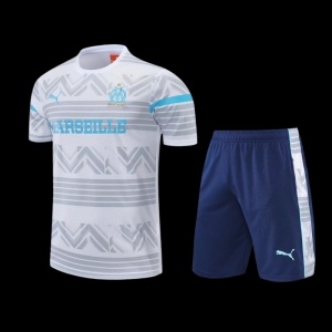 2223 Marseille Grey Short Sleeve Training Jersey: