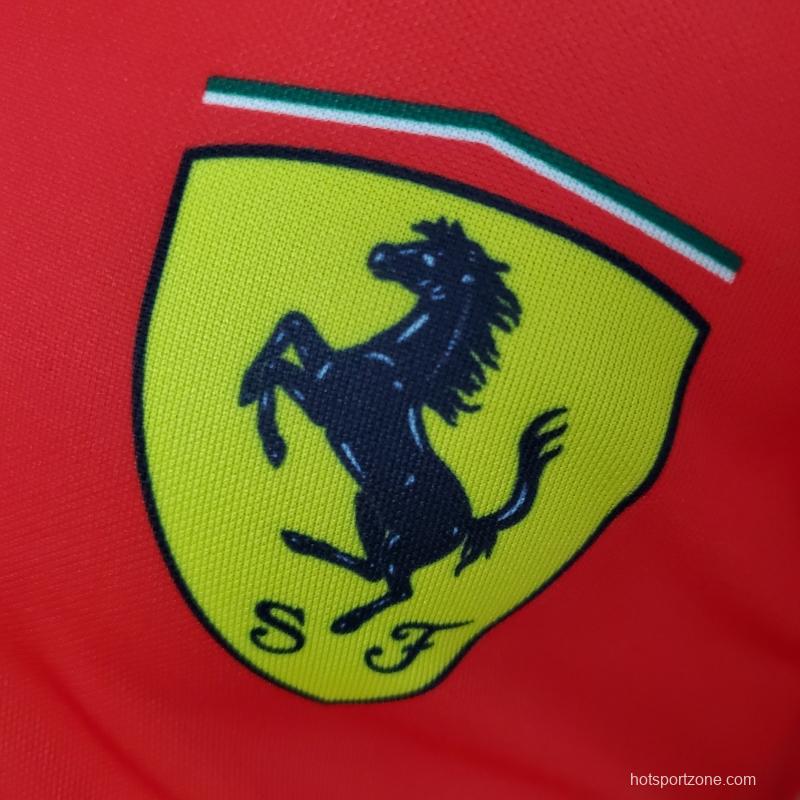F1 Formula One 2022 Ferrari Polo Red 