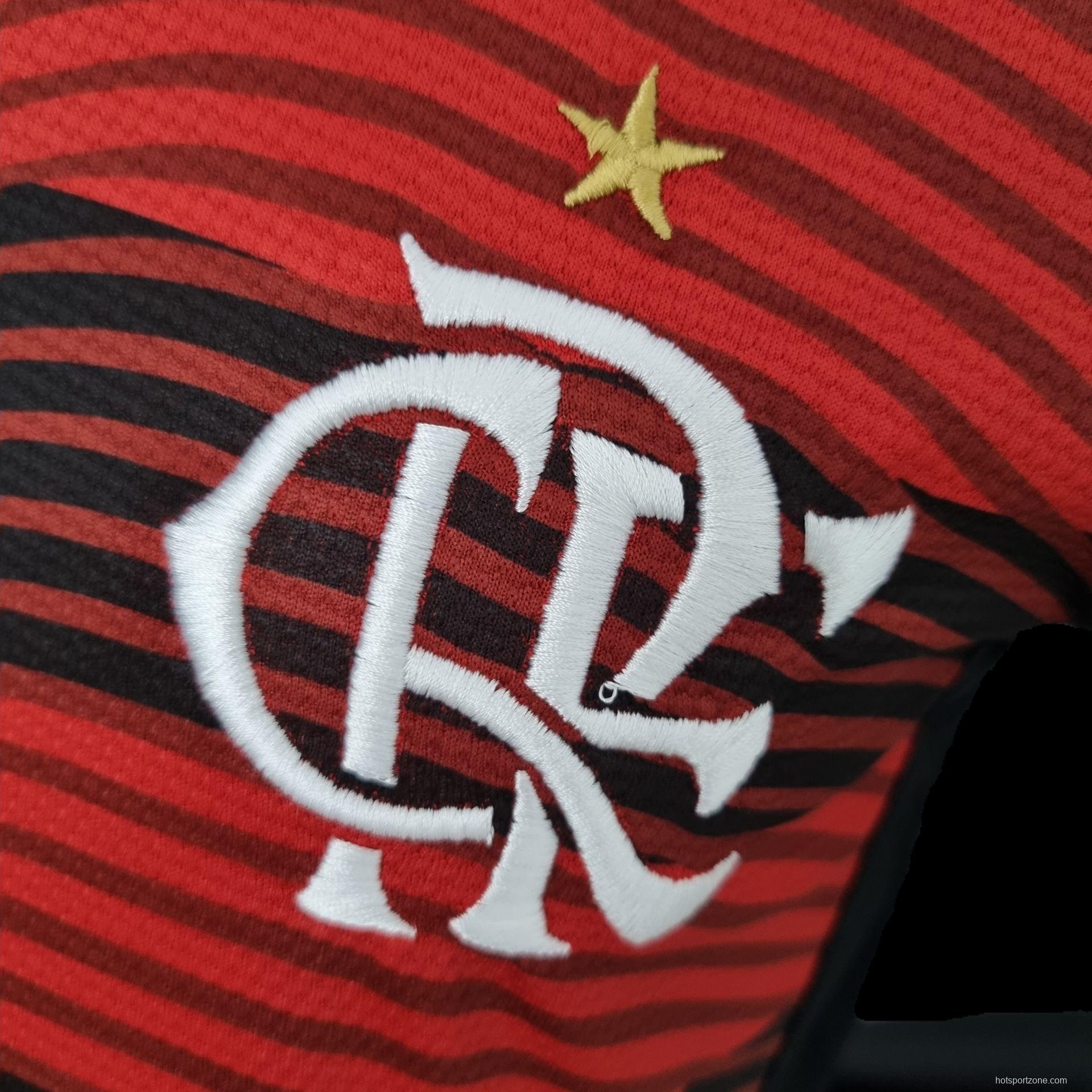 22/23 Flamengo Kids Home Size 16-28 Soccer Jersey