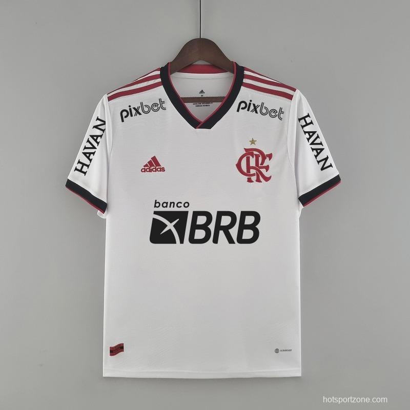 22/23 All Sponsors Flamengo Away  Soccer Jersey