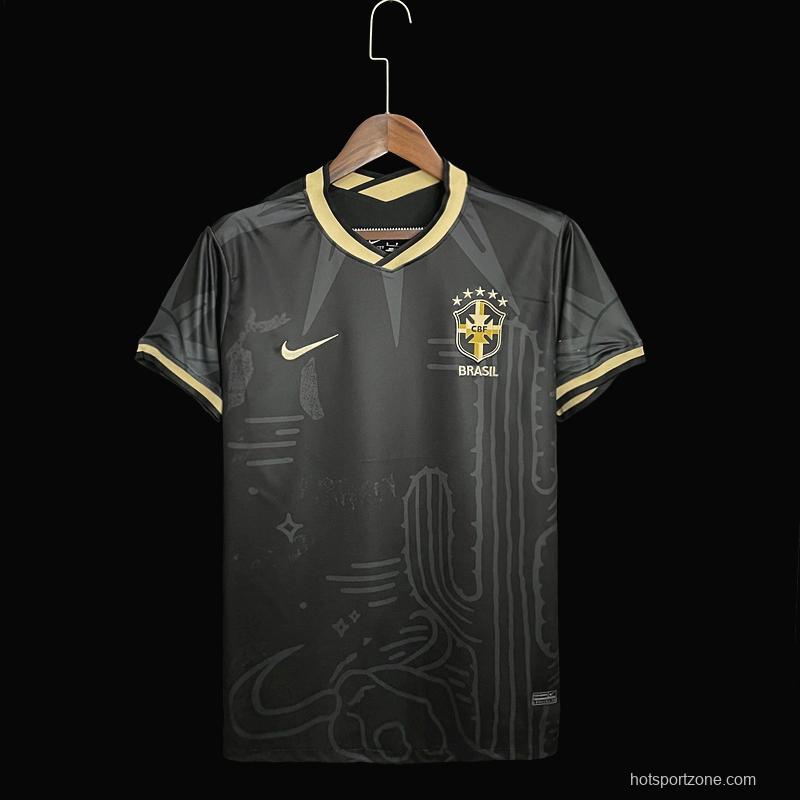 2022 Brazil Away  Soccer Jersey