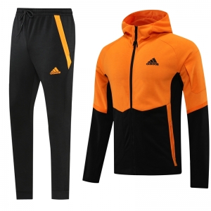 22/23 Adidas Orange/Black Full Zipper Jacket Suit