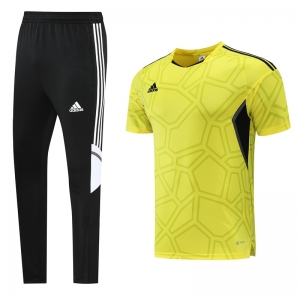 22/23 Adidas Yellow T-shirts+Long Pants Training Jersey