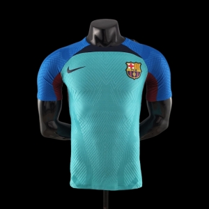 Player Version 22/23 Barcelona Training Jersey Blue And Green