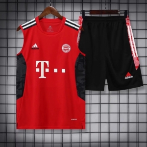22/23 Bayern Munich Pre-match Training Jersey Red Vest