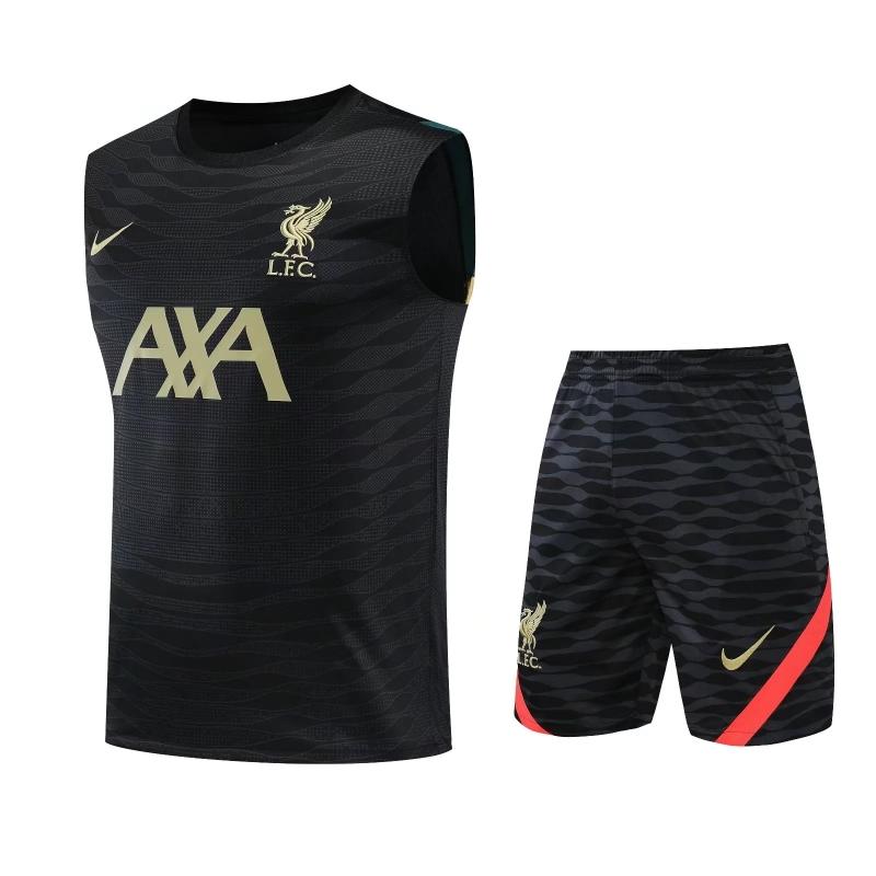 22/23 Liverpool Black Pre-match Training Jersey Vest