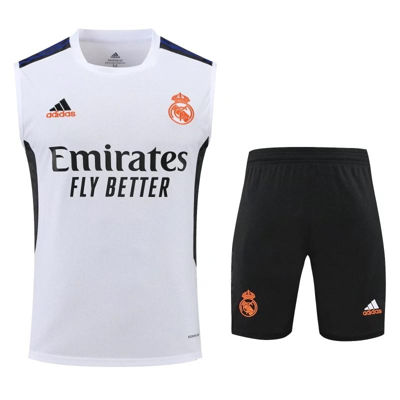 22/23 Real Madrid Pre-match Training Jersey White Vest