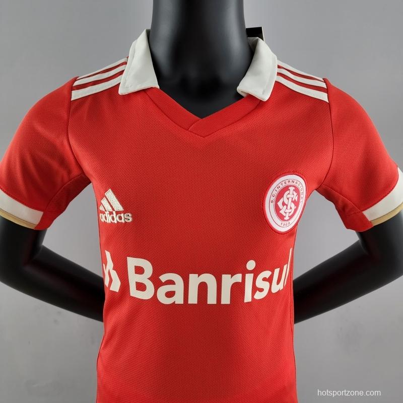 22/23 Kids Kit SC Internacional Home Size 16-28 Soccer Jersey