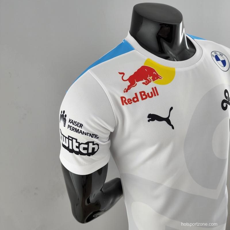 2022 F1 Red Bull /Bwm White T-shirts #0008