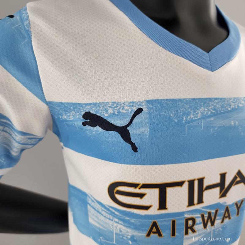 22/23 Kids Kit Manchester City Limited Edition Blue White Size 16-28