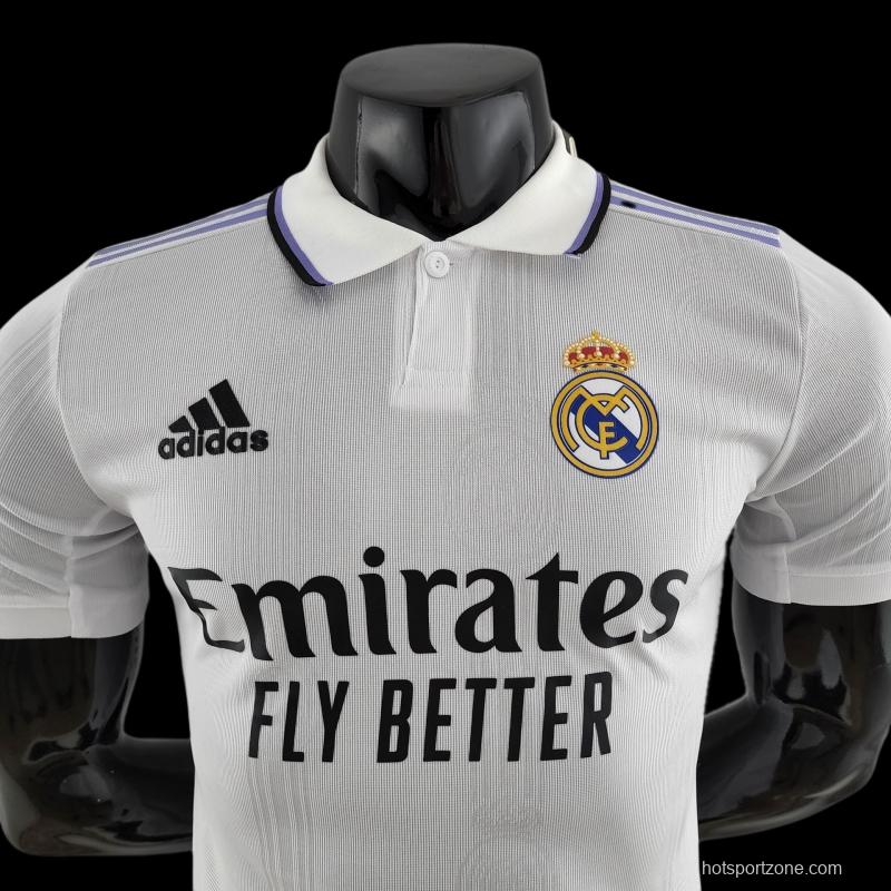 Player Version 22/23 Real Madrid Home Soccer Jersey