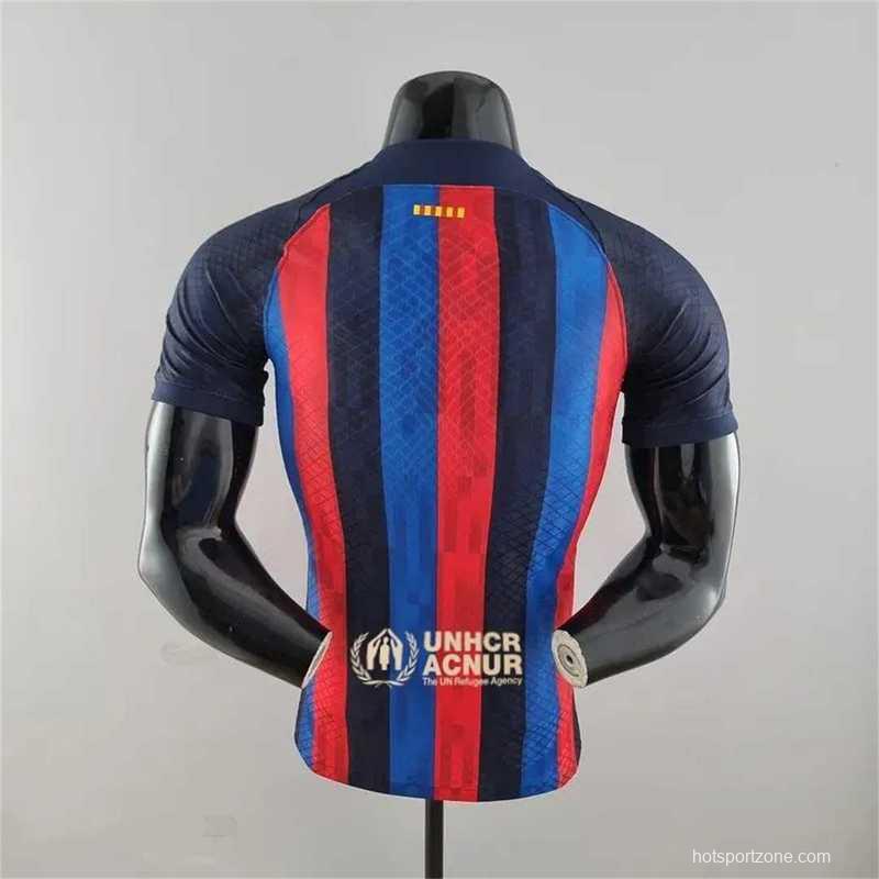 Player Version 22-23 Barcelona Home Soccer Jersey