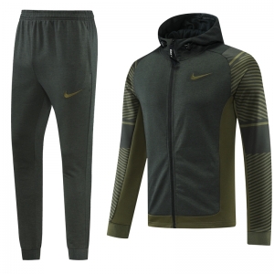 22/23 Nike Dark Green Full Zipper Hoodie Jacket+Pants
