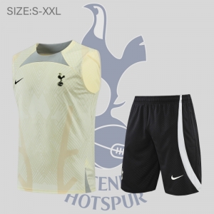 22/23 Tottenham Hotspur Vest Training Jersey Kit Light Yellow