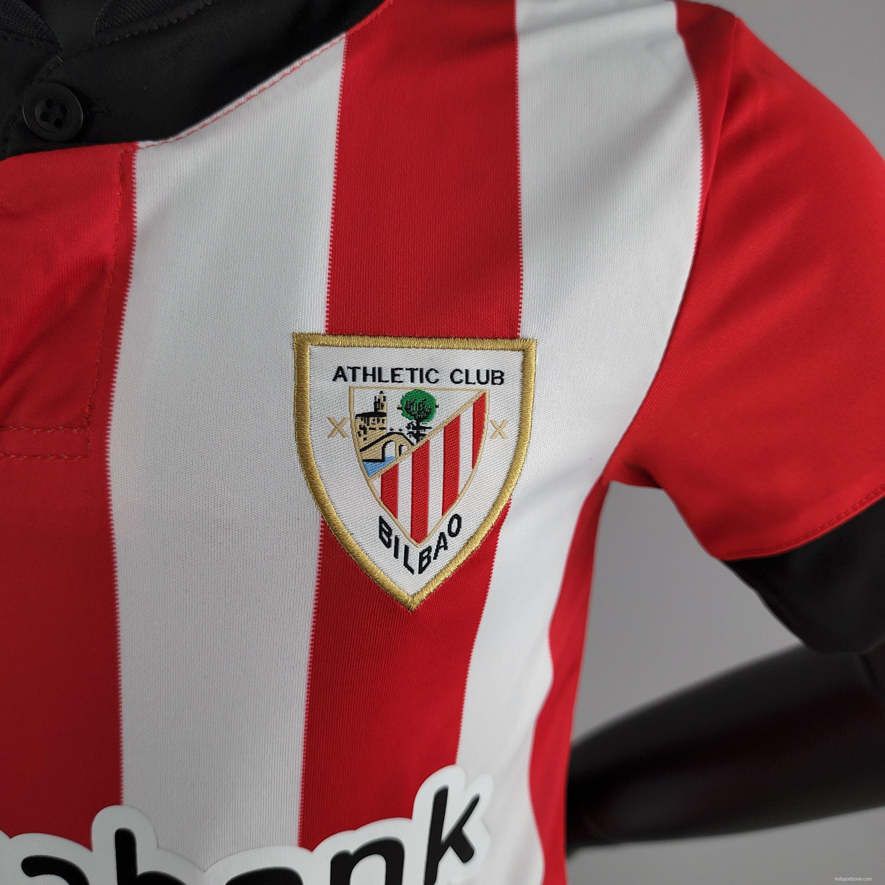 22/23 Kids Kit Athletic Bilbao Home Size：16-28 Soccer Jersey
