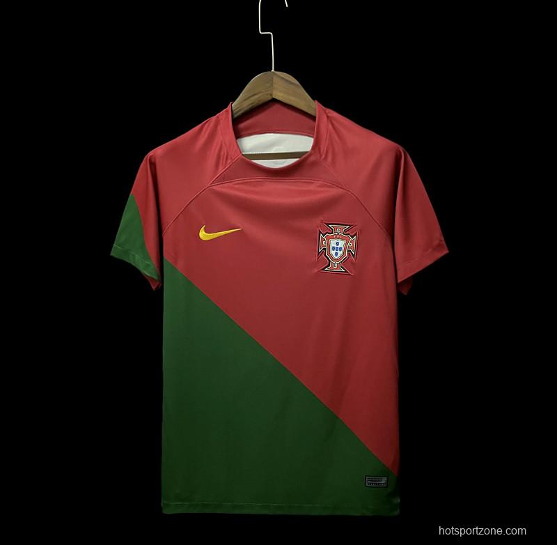 2022 Portugal Home Soccer Jersey