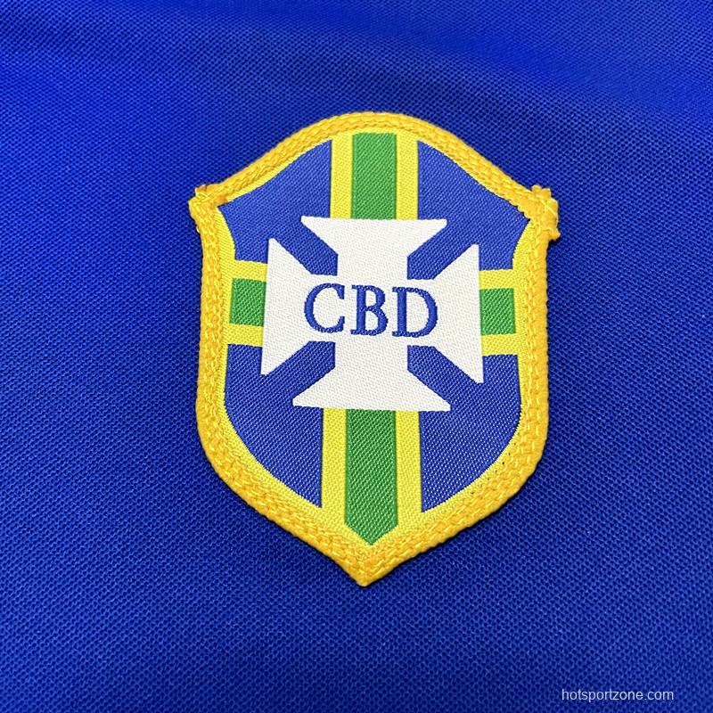 Retro 1957 Brazil Away Soccer Jersey