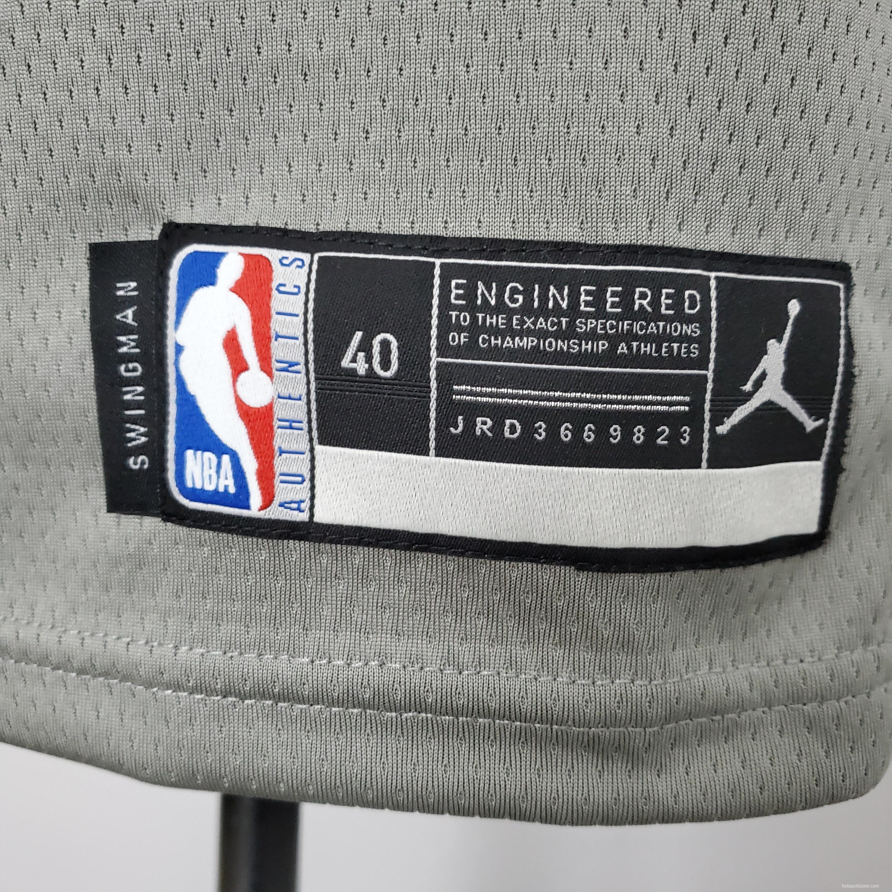 NBA Nets Simmons #10 Flyer Grey Jersey