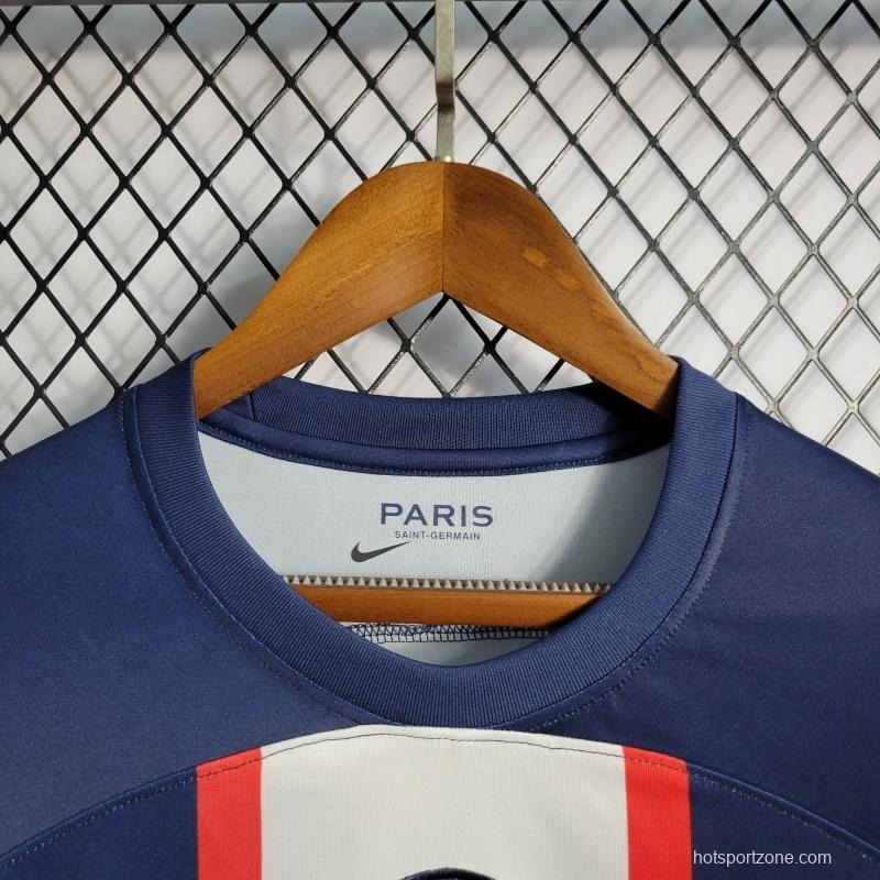 22/23 Long Sleeve PSG Paris Home Soccer Jersey