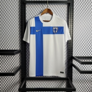 2022 Finland Home Soccer Jersey