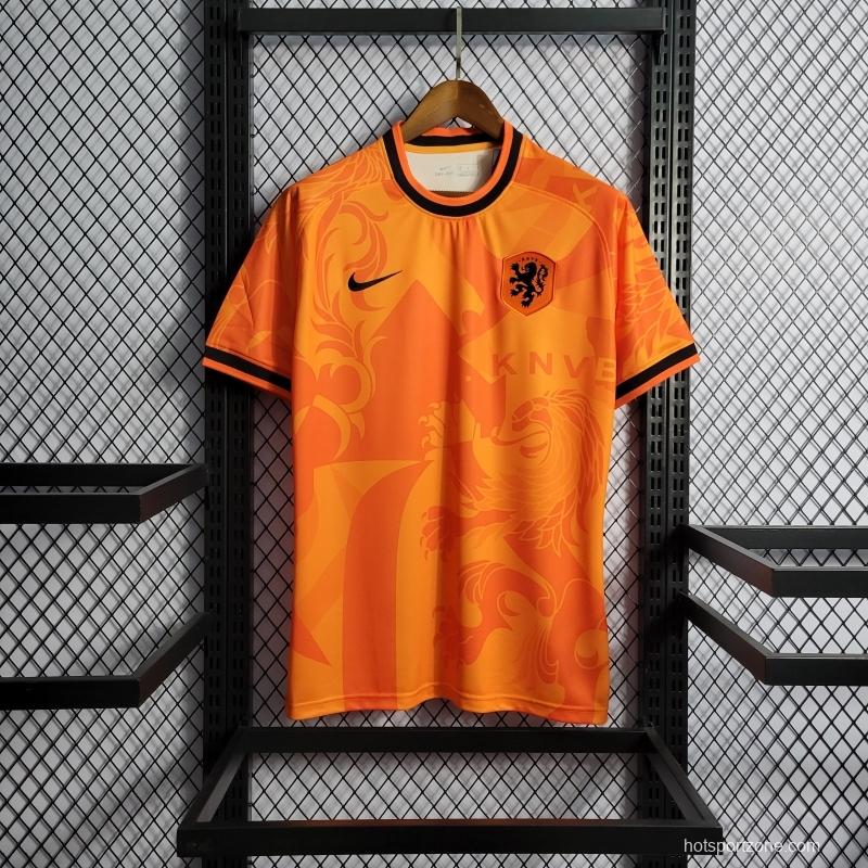 2022 Netherlands Training Orange Jersey