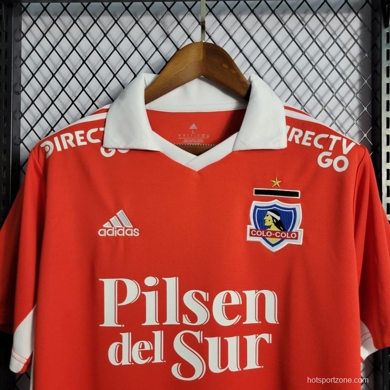 22/23 Colo Colo Third Red Soccer Jersey