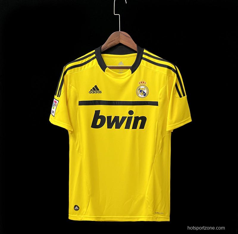 Retro 11/12 Real Madrid Goalkeeper Yellow Jersey