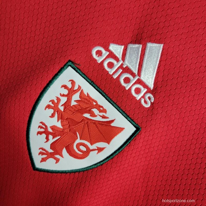 2022 Wales Home Soccer Jersey