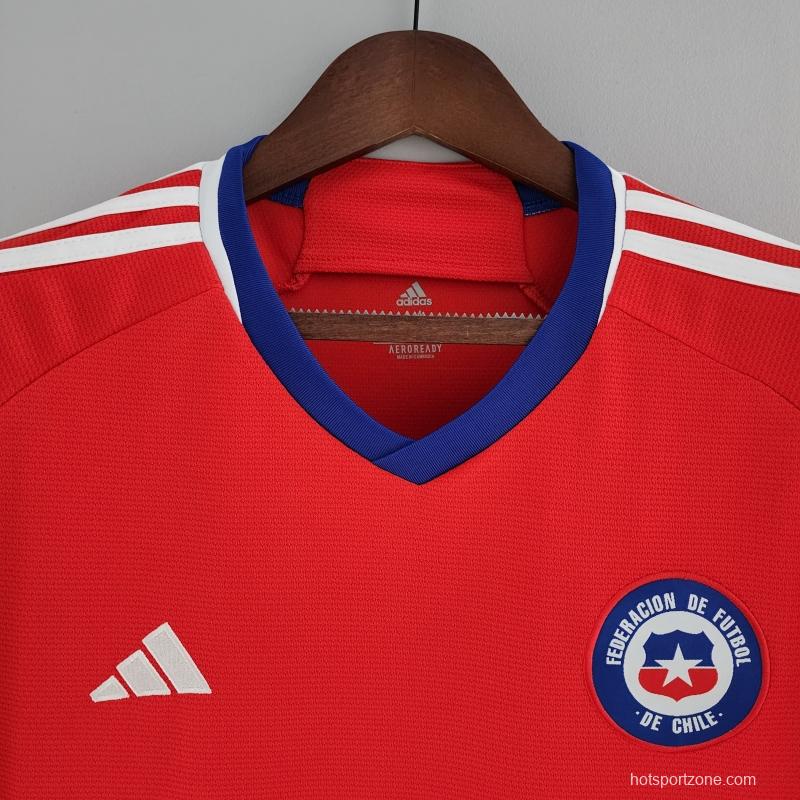 2022 Chile Home Soccer Jersey