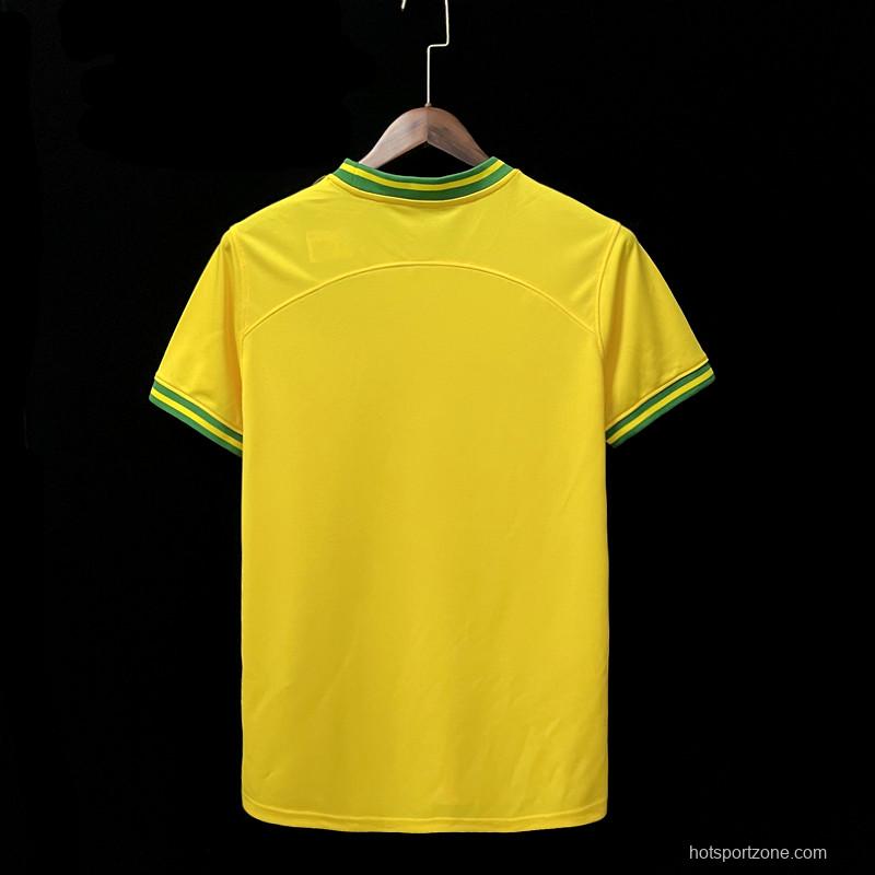 2022 Brazil Black Concept Yellow Jersey