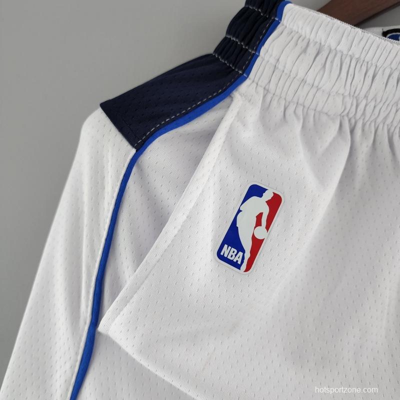Dallas Mavericks NBA Shorts White