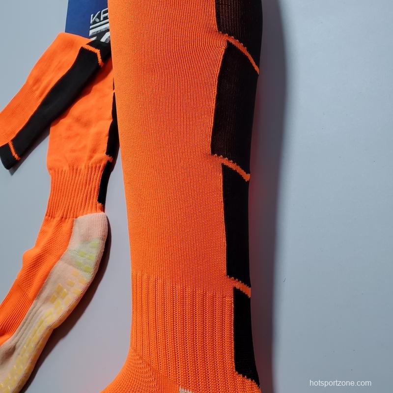 2022 Orange Long Top Non-Slip SOCKS#0090