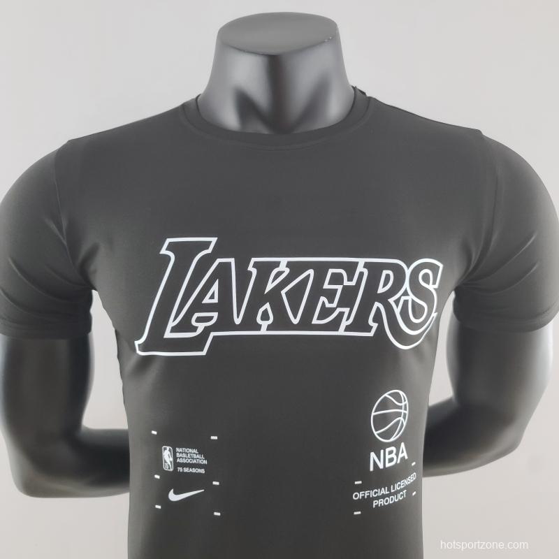 2022 NBA Lakers Black T-Shirts #K000232
