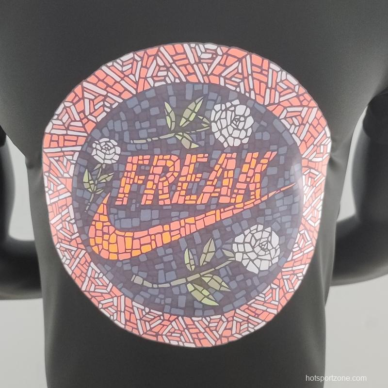 2022 NIKE Black T-Shirts Freak LOGO #K000231