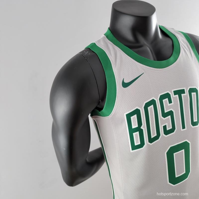 Tatum#0 Boston Celtics Grey NBA Jersey