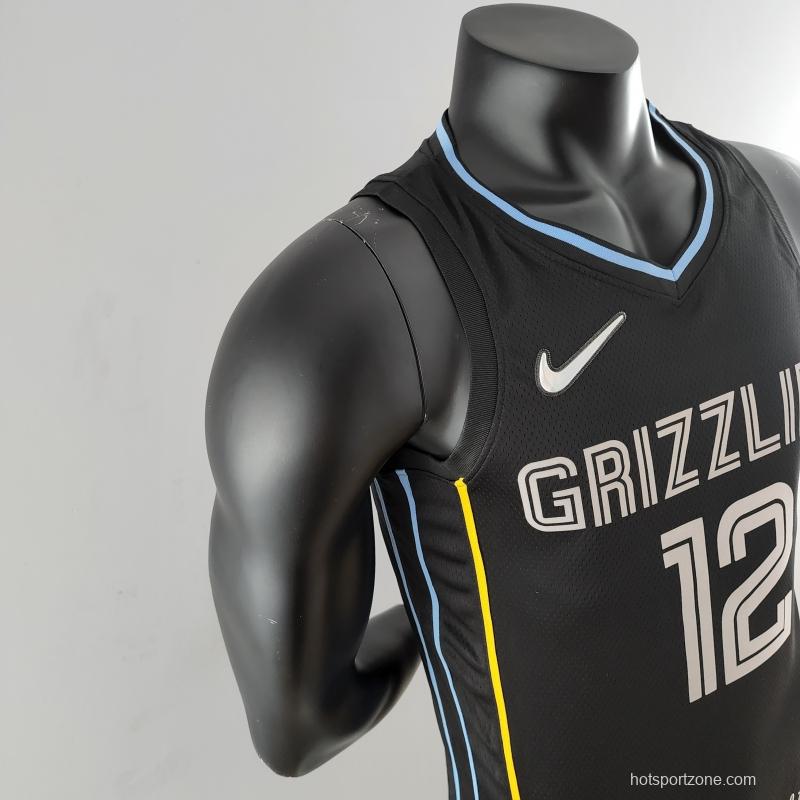 MORANT#12 Memphis Grizzlies Honor Edition Black NBA Jersey