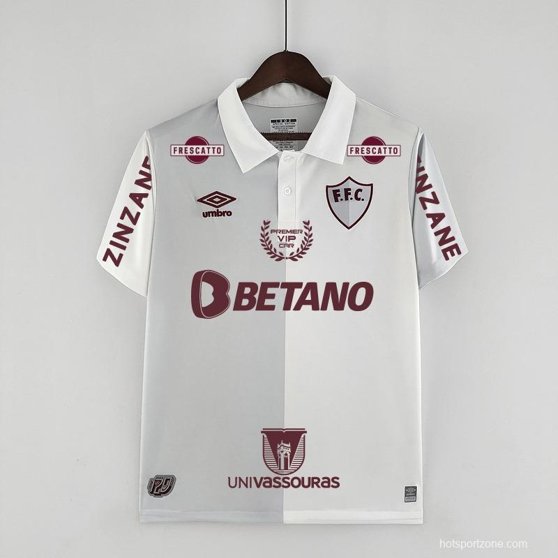 22/23 Fluminense All Sponsors 120th Anniversary White Grey jersey