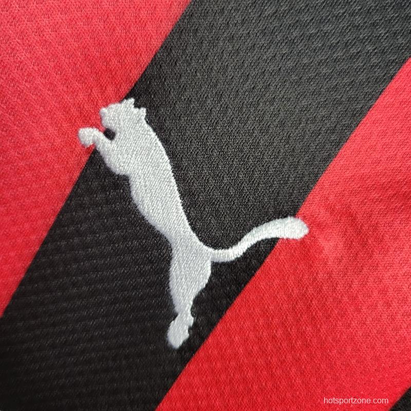 22/23 Long Sleeve AC Milan Home Soccer Jersey