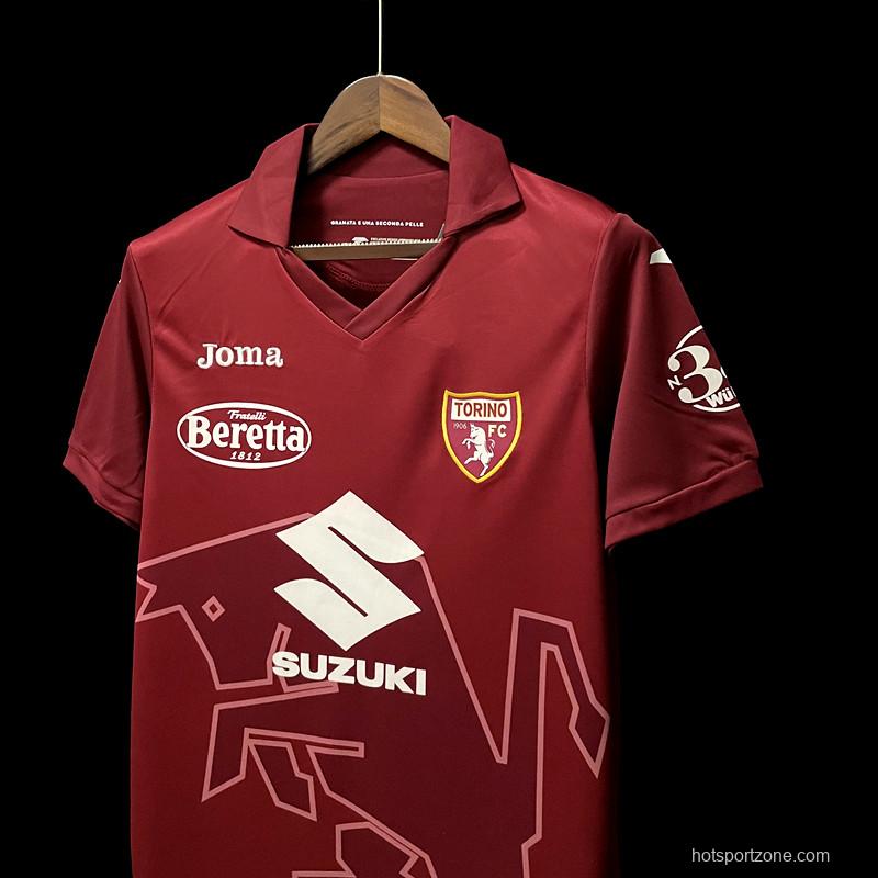22/23 Torino Home Soccer Jersey