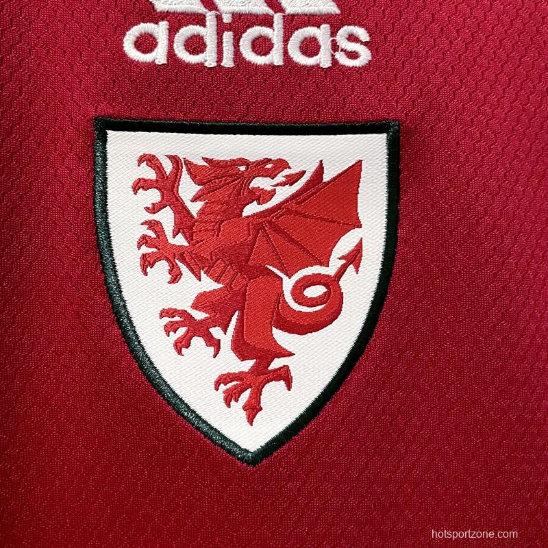 22/23 Wales Home Soccer Jersey