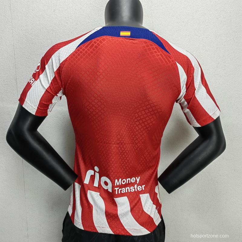 Player Version 22/23 Atletico Madrid Home Soccer Jersey