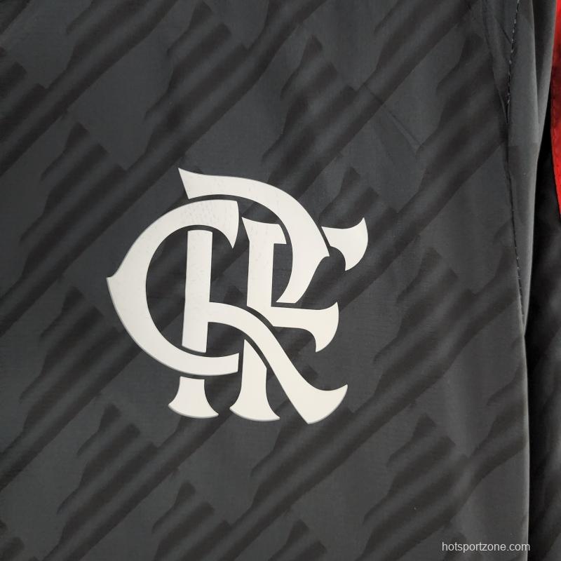 2022 Flamengo Windbreaker Black Red &amp; White Edge