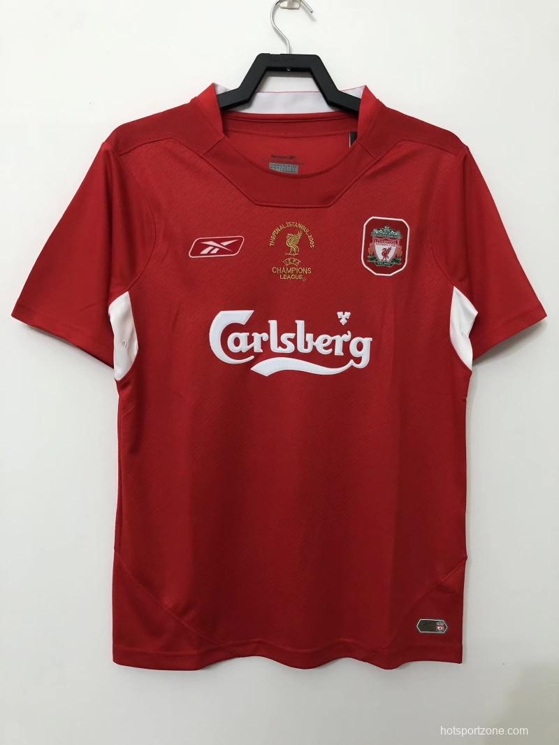 Retro 04/05 Liverpool Home Soccer Jersey