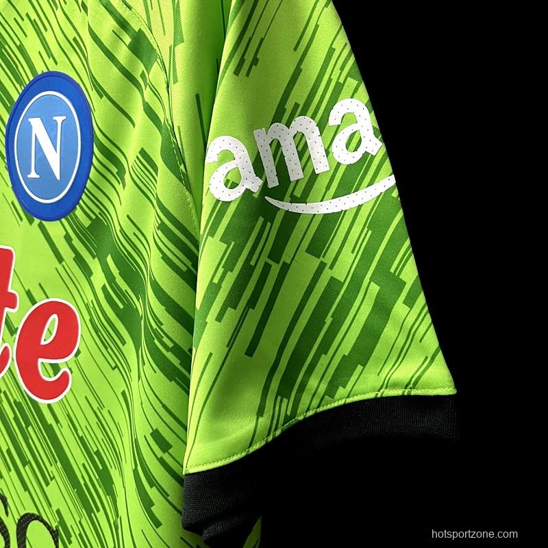 22/23 Napoli Green Goalkeeper Jersey