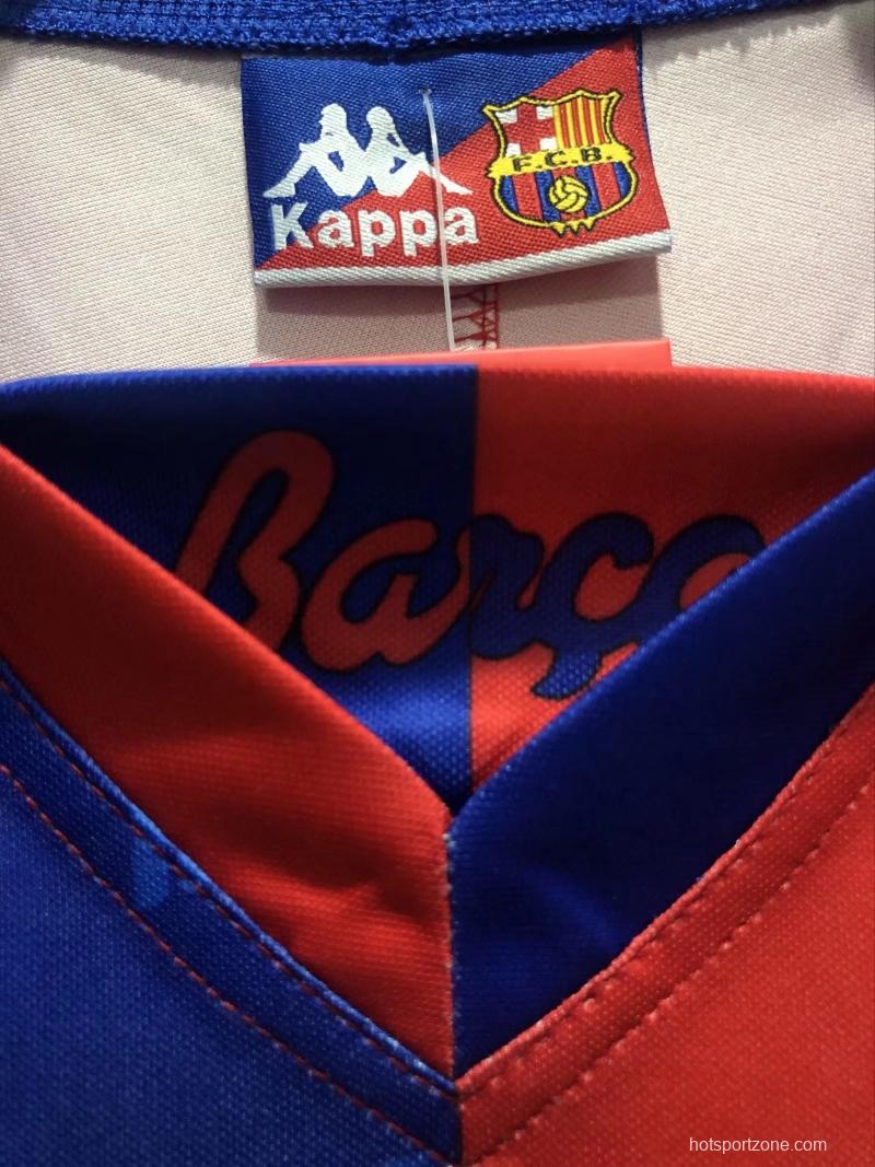 Retro 92/95 Barcelona Home Soccer Jersey